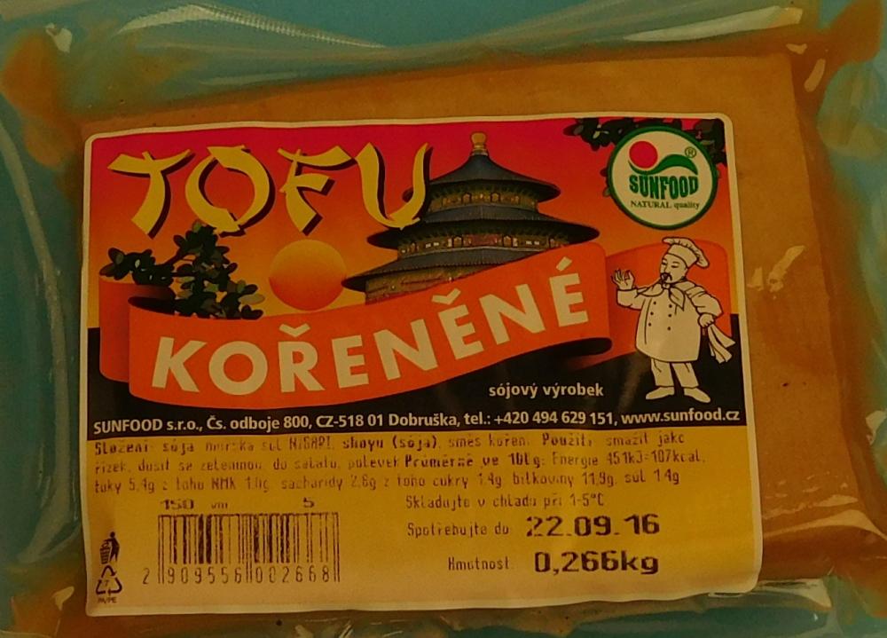 Tofu kořeněné váha 