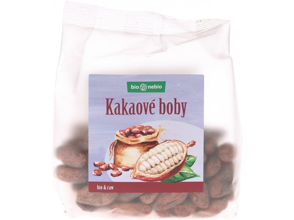 Bio kakaové boby nepražené 100g