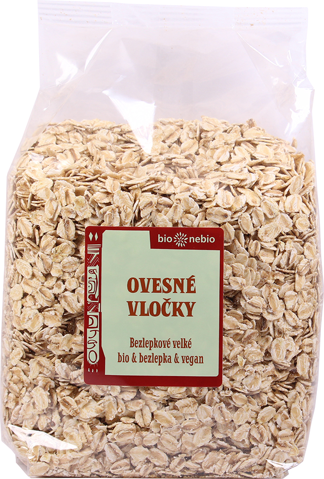 Bio ovesné vločky bezlep. Velké 500g