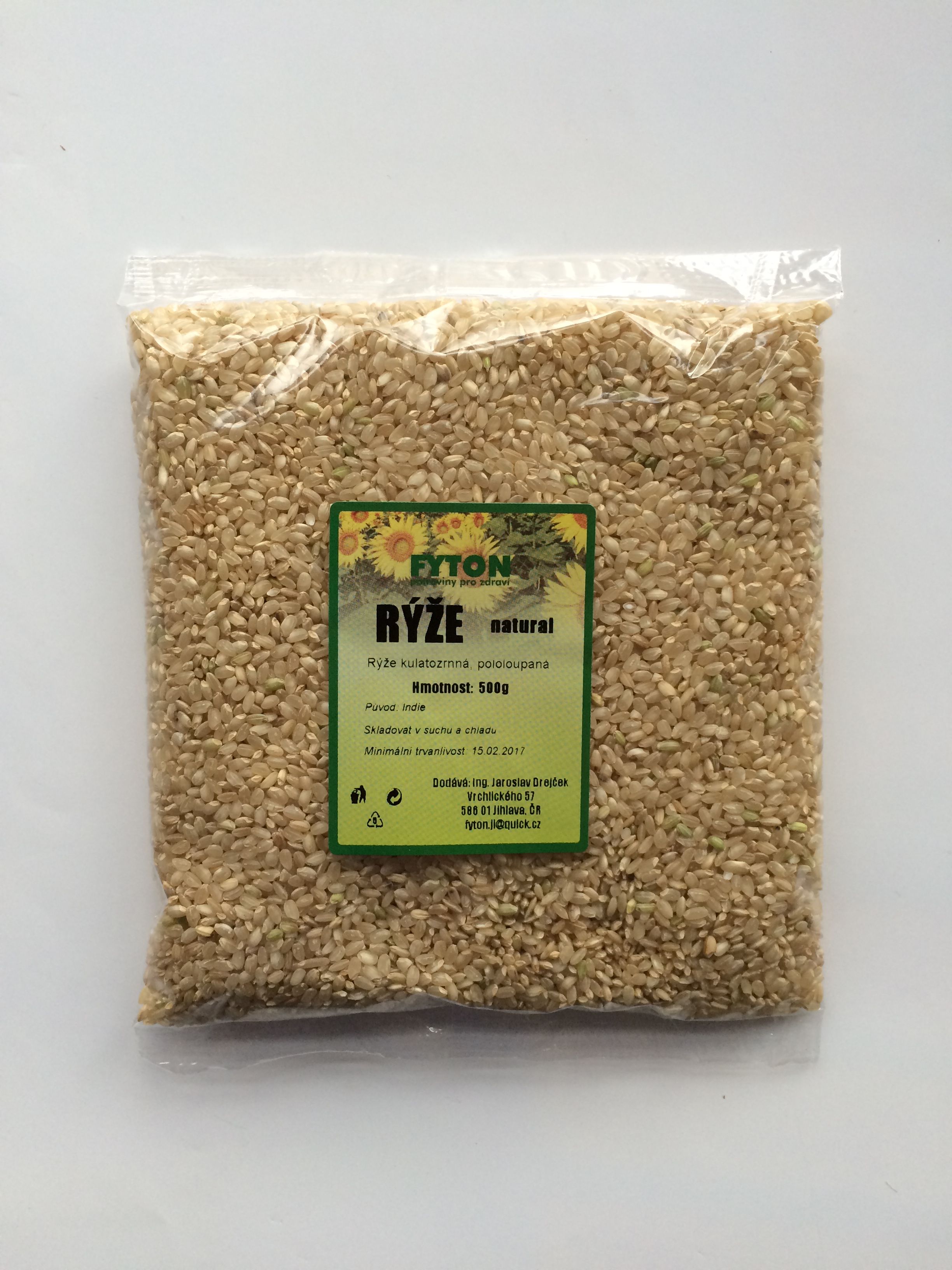 Rýže natural kulatozrnná 500g                       