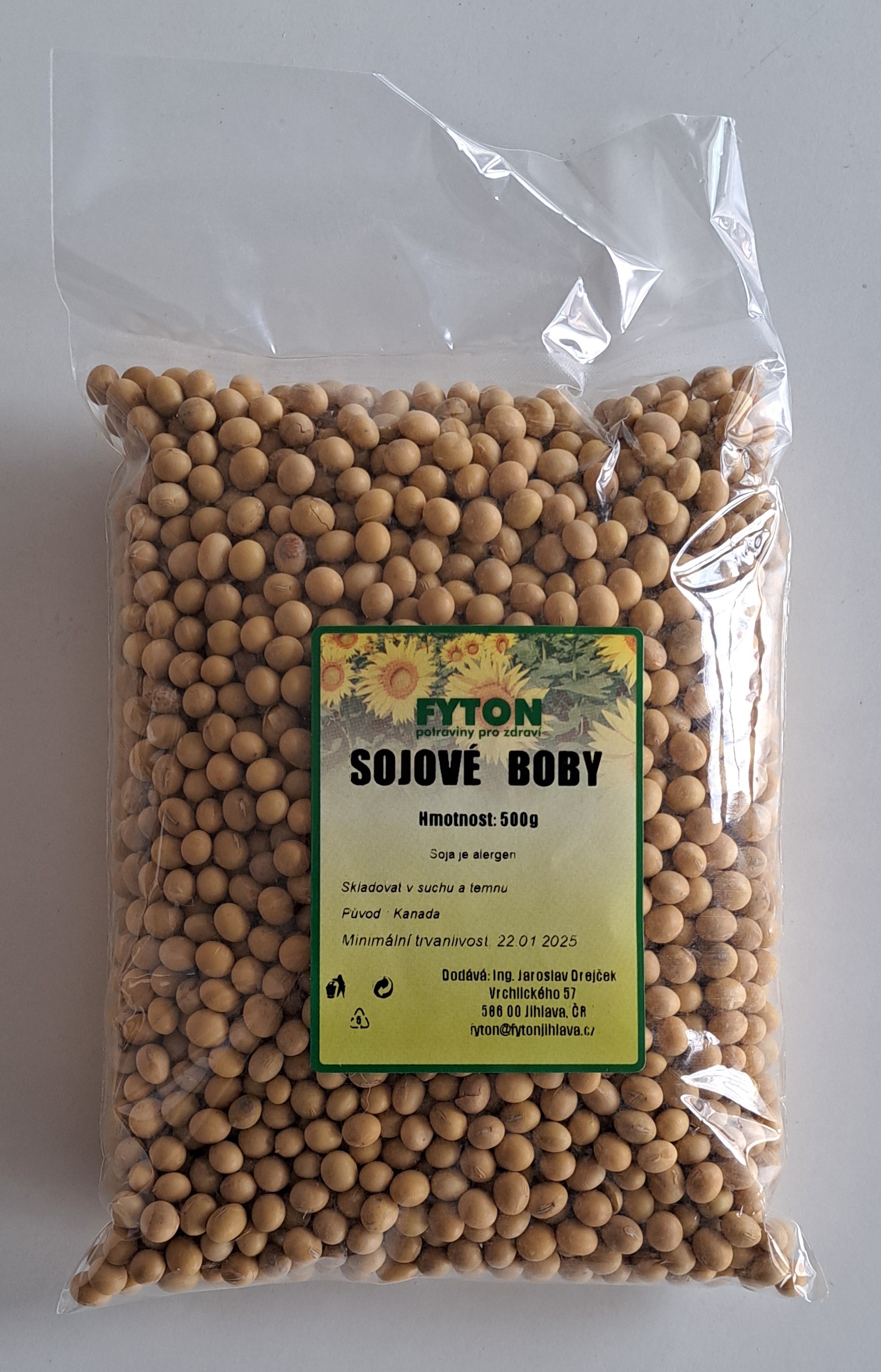 Sojové boby 500g