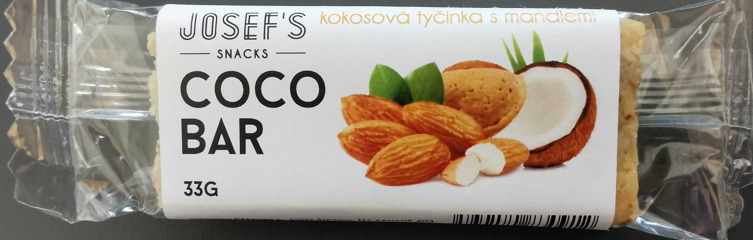 Kokosová tyčinka s mandlemi 33g