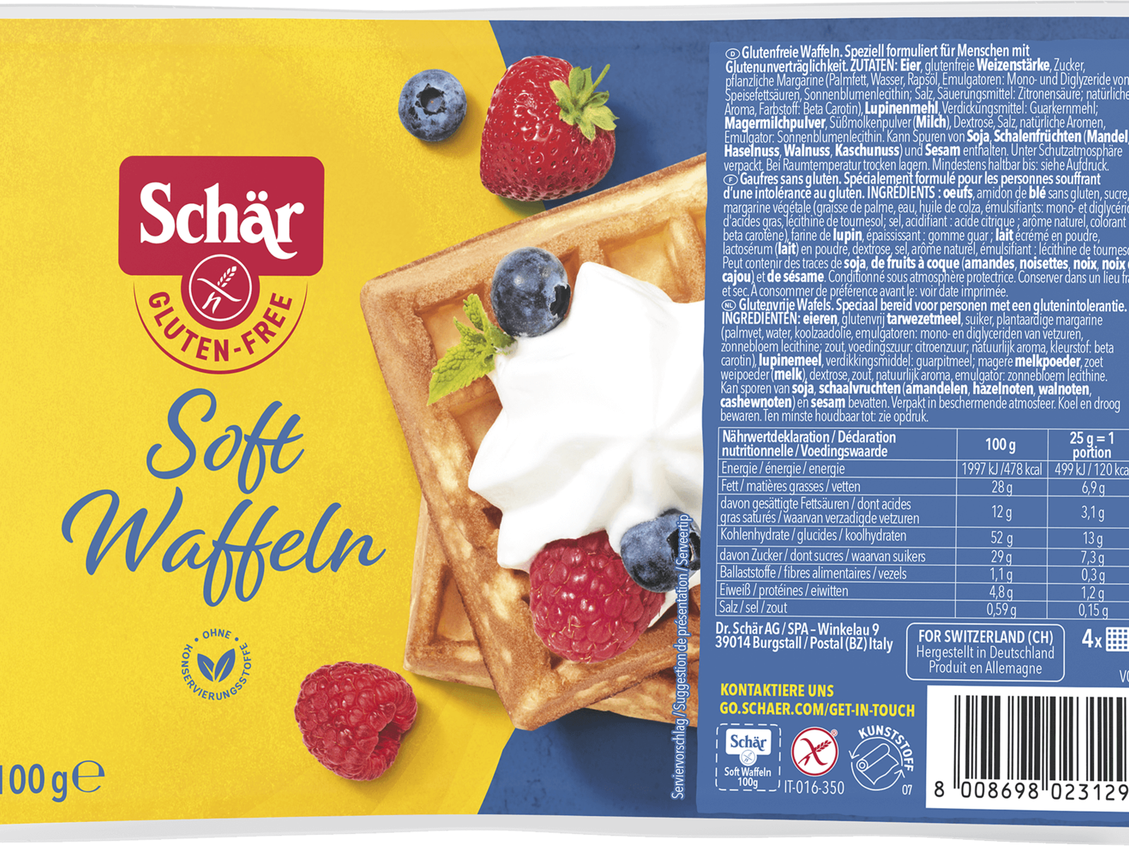 SCHAR Soft Waffeln 100g