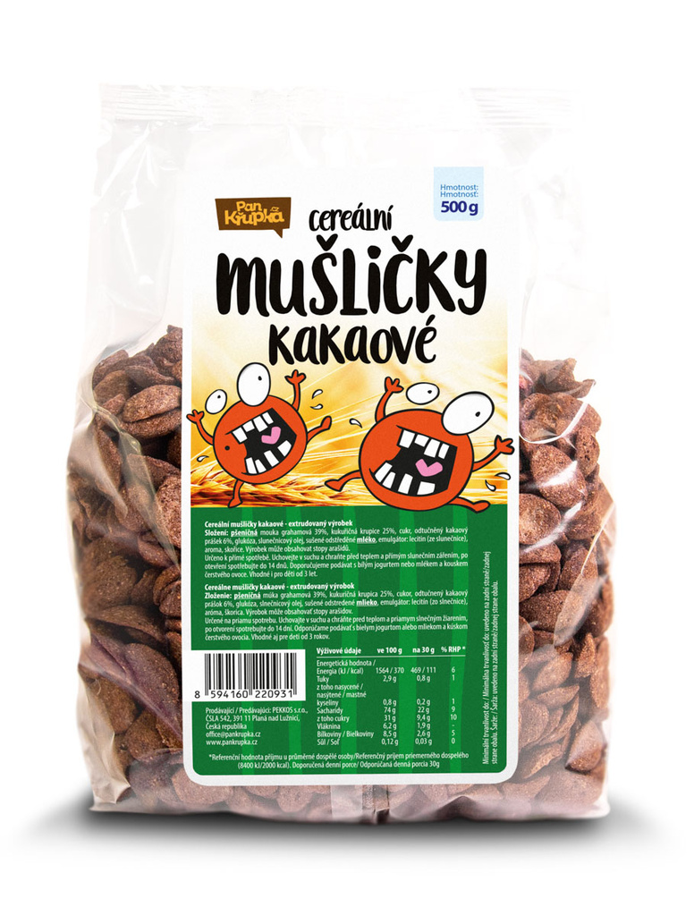 REJ Mušličky kakaové 500g