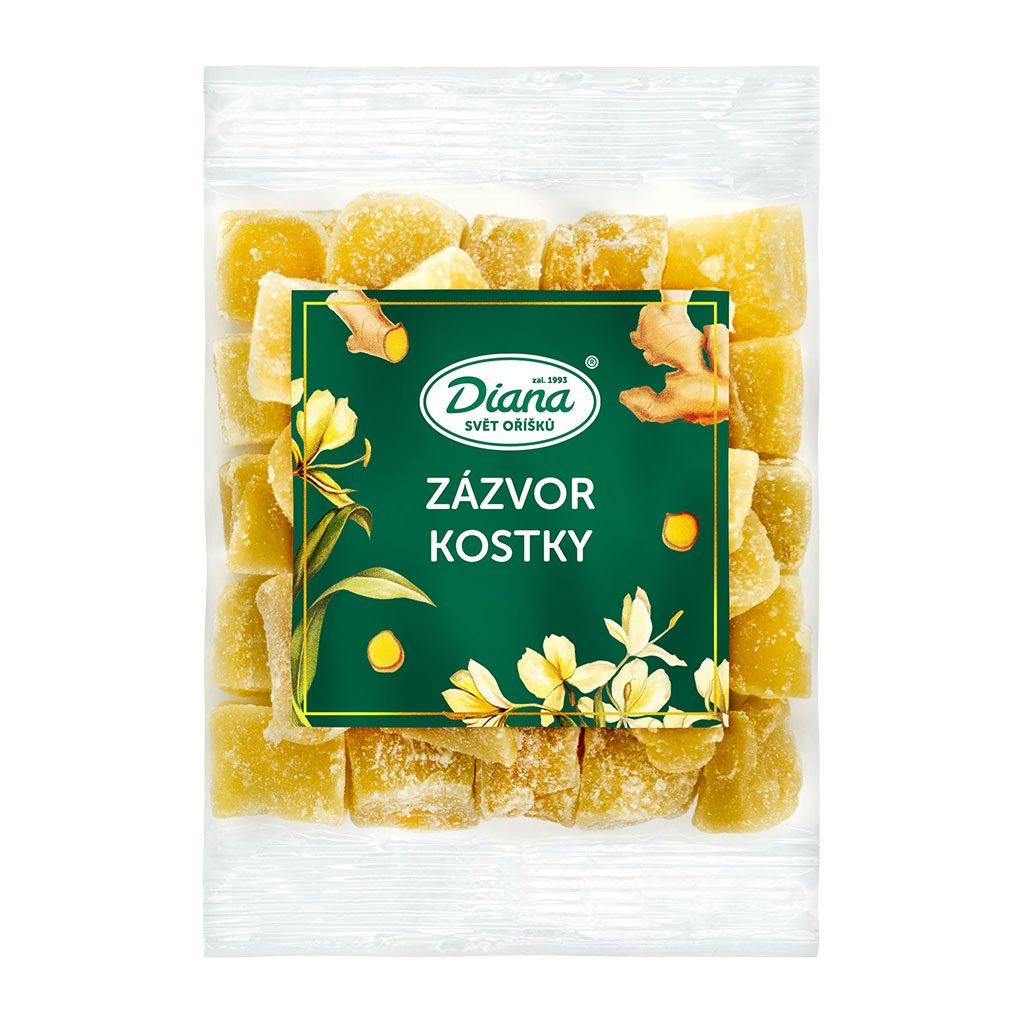 Diana - Zázvor kandovaný 100g (kostky)