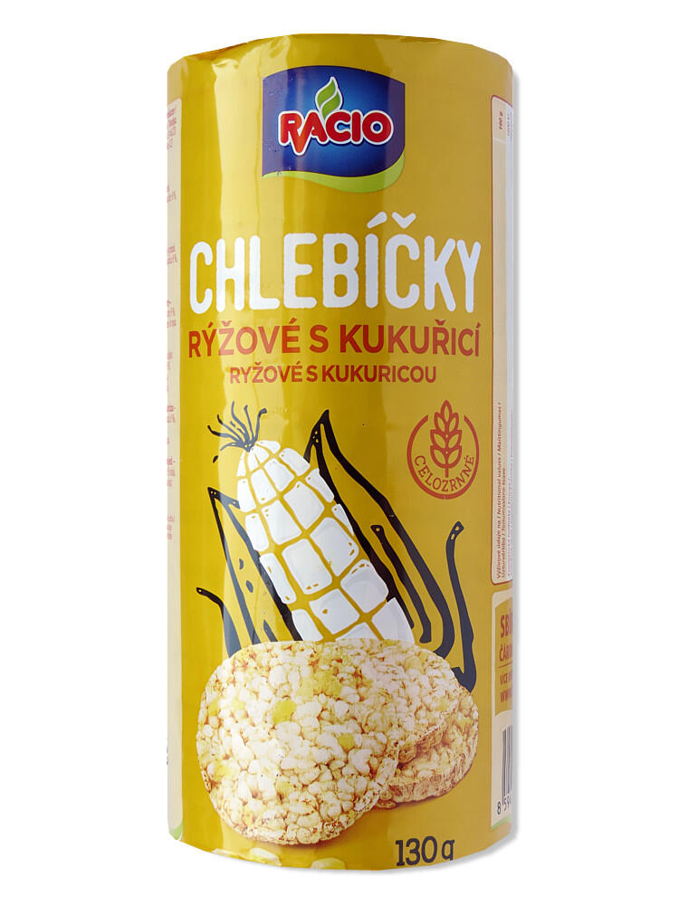 Racio Chlebíčky rýžové s kukuřicí 130g