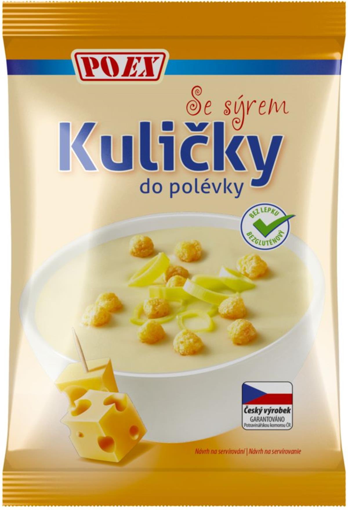 Kuličky do polévky se sýrem 50g