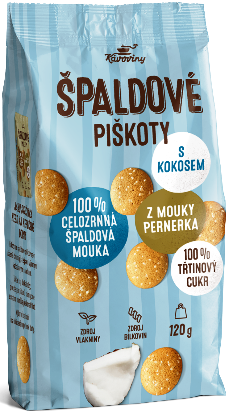 Piškoty špaldové s kokosem 120g