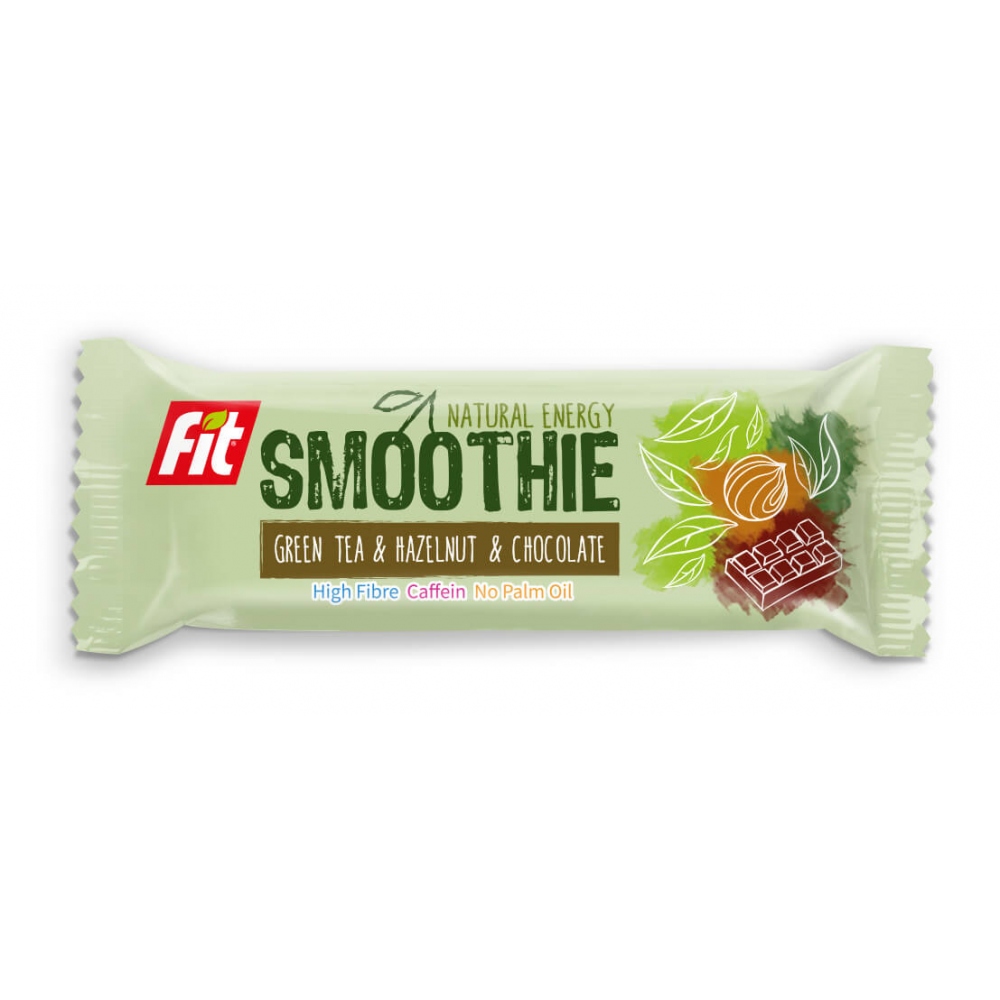 Fit smoothie s ořechy, čokol. a zel. čajem 32g