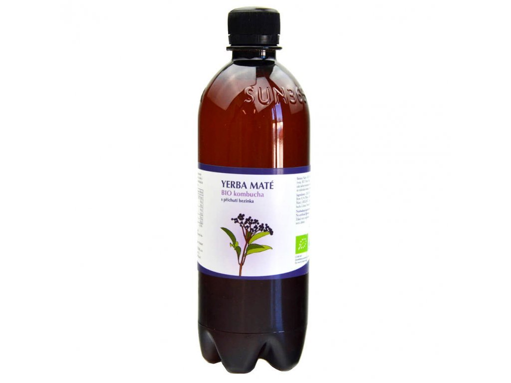 Kombucha Bio Yerba maté bezinka 0,5 l