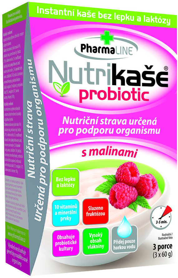 Nutrikaše probiotic s malinami