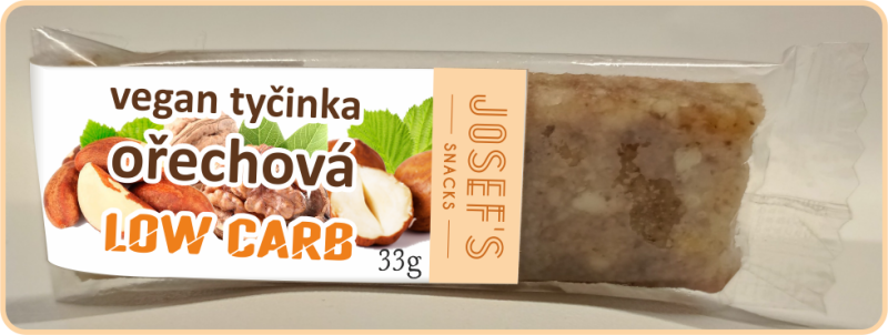 Ořechová vegan tyčinka 33g