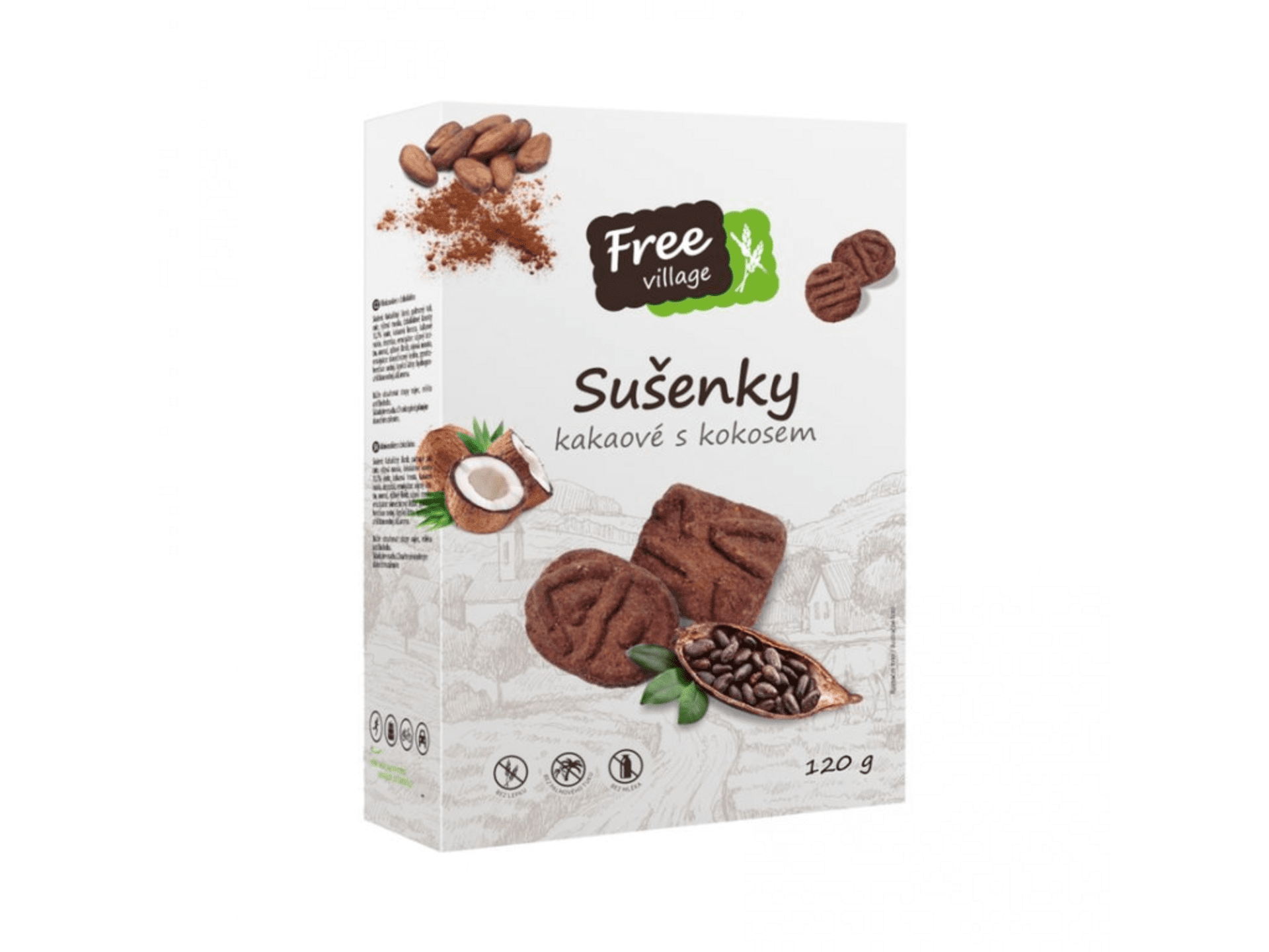 Perník Sušenky kakaové s kokosem 120g