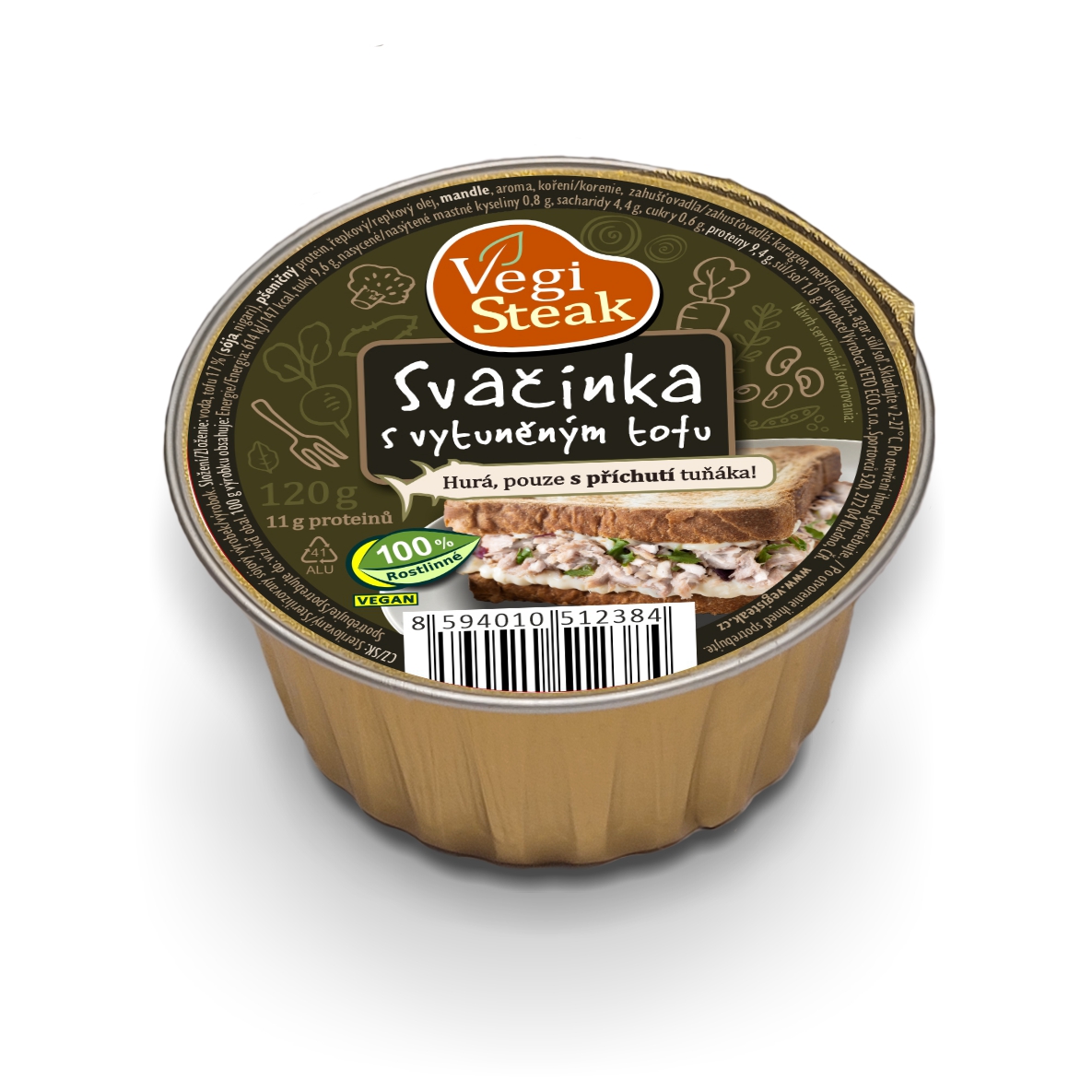 Svačinka s vytuněným tofu 120g