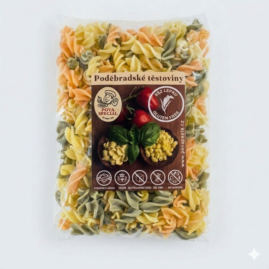 POVA 250g vřetena barevná mix