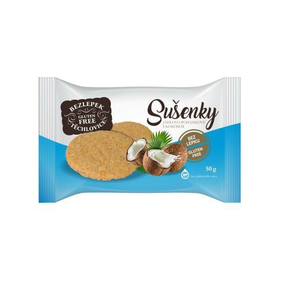 Perník Sušenky jáhlovo-pohan. s kokosem 50g