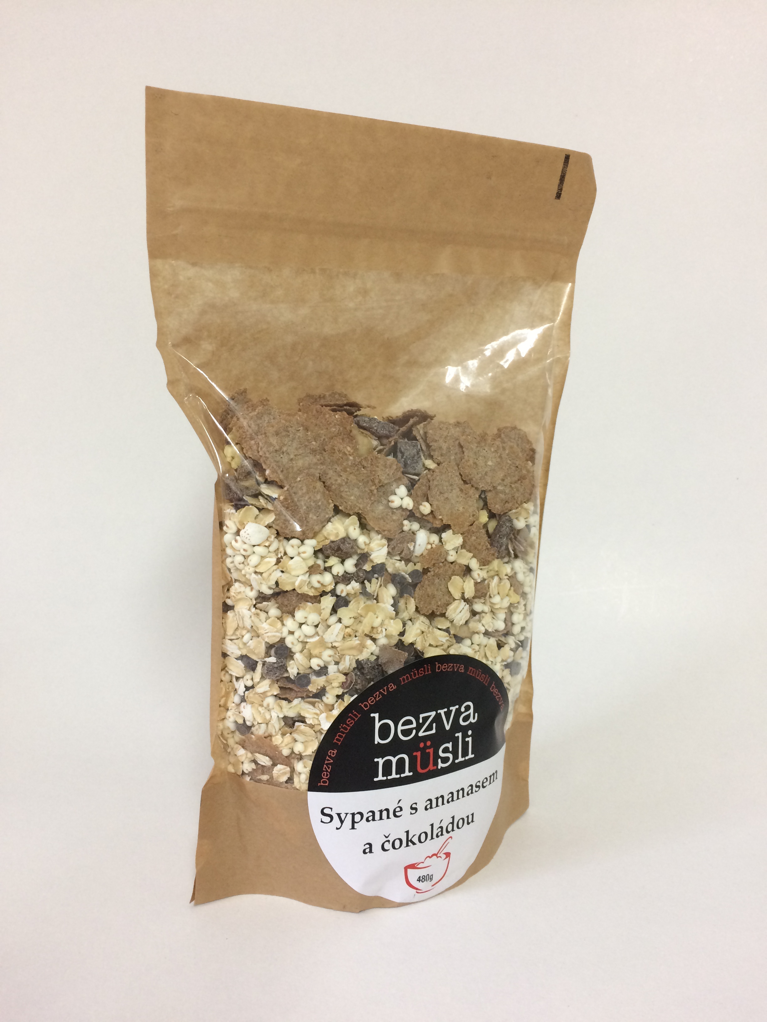Musli Sypané s ananasem a čokoládou 480g