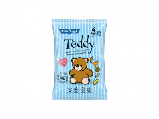 Bio snack kukuř. Teddy mrkev dýně 60g