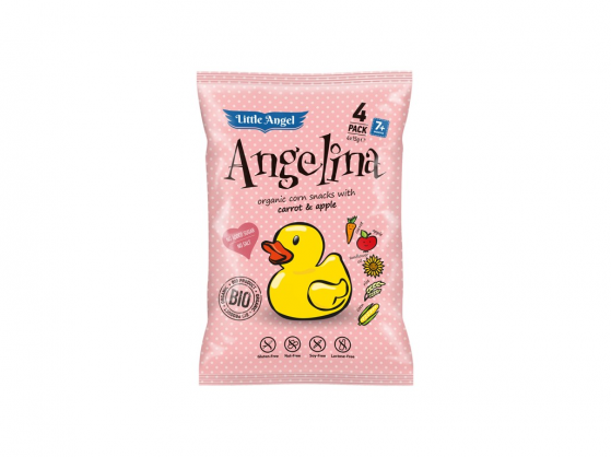 Bio snack kukuř. Angelina  mrkev jablko 60g