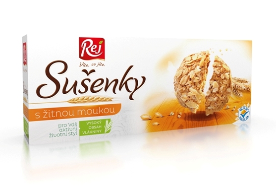 Sušenky s žitnou moukou 120g