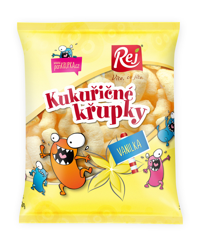 REJ kukuřičné křupky vanilka 90g