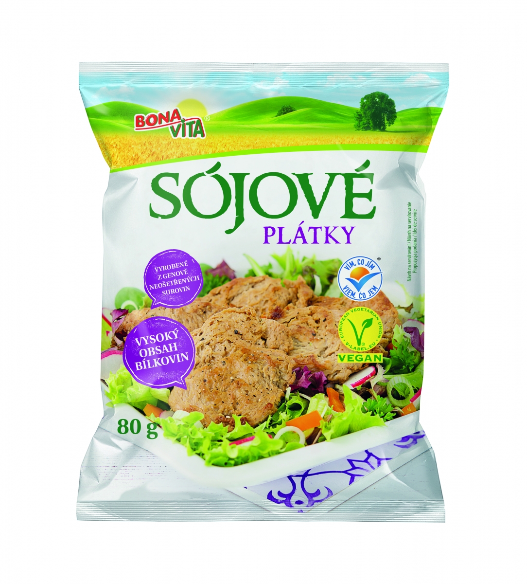 BV sojové plátky 80g                         