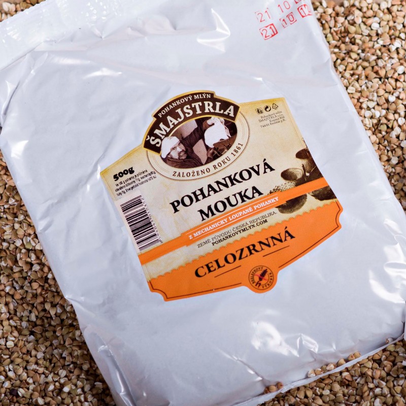 Pohanka Šmajstrla mouka celozrnná  500g