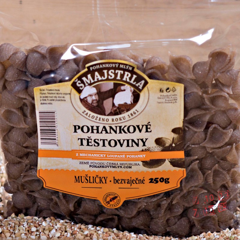 Pohanka Šmajstrla těstoviny 250g mušle