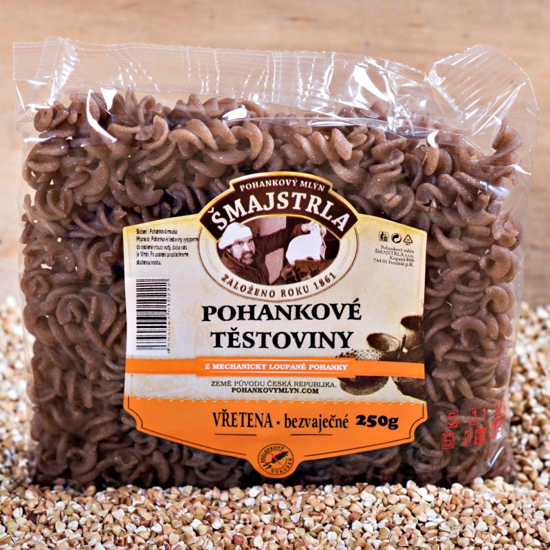 Pohanka Šmajstrla těstoviny 250g vřetena