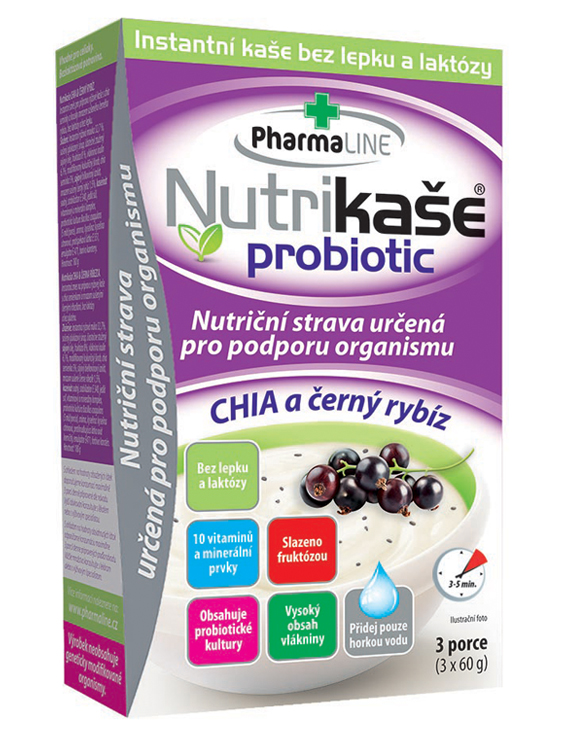 Nutrikaše probiotik chia černý rybíz