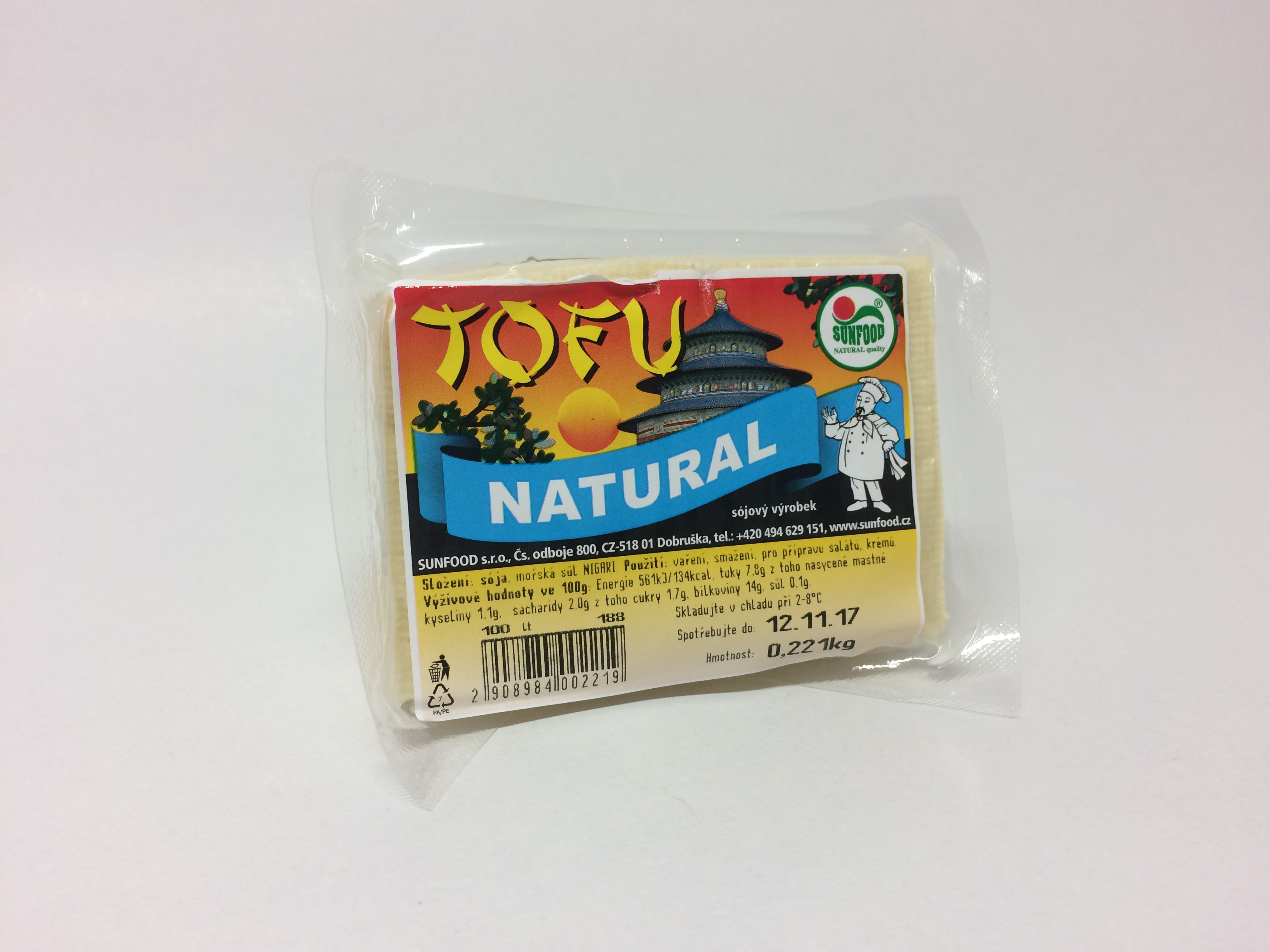 Tofu natural váha (1kg)