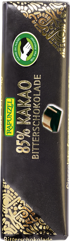 Bio čokoláda Rapunzel mini hořká 85% 20g  